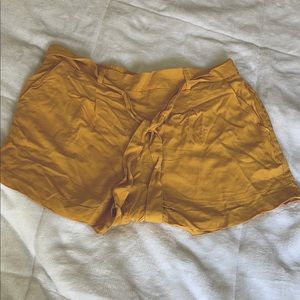 Mustard yellow Forever 21 shorts!